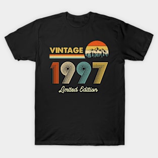 Retro Vintage 1997 Limited Edition 25th Birthday 25 Years Old Gifts T-Shirt